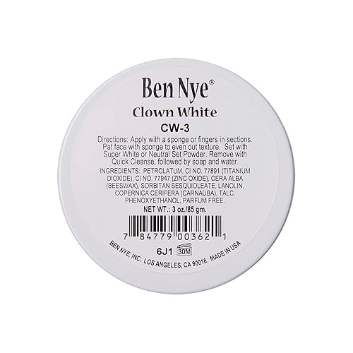 Ben Nye Clown White Makeup ,3 oz Beauty & Personal Care Ben Nye