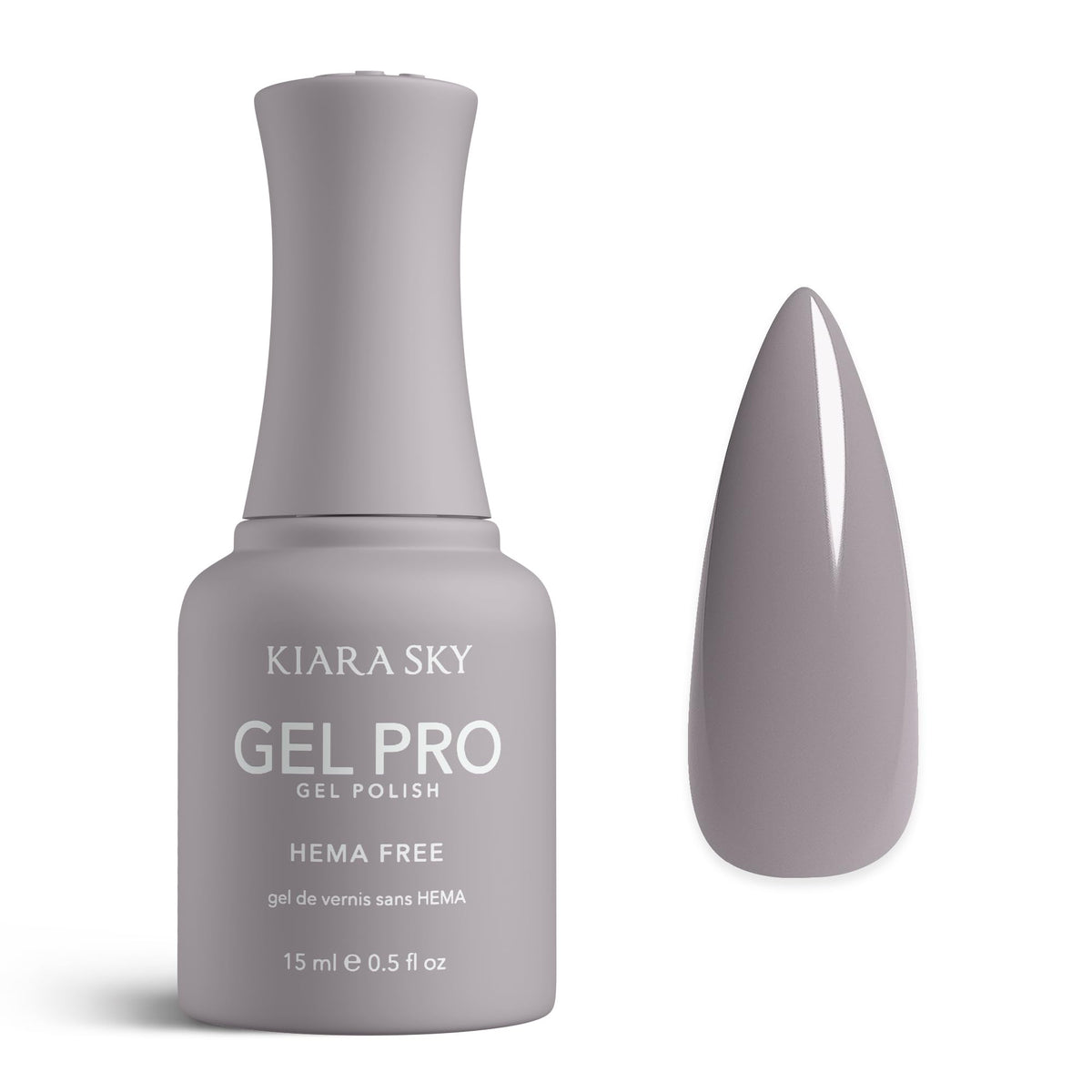 KIARA SKY Gel Pro HEMA-Free Gel Nail Polish | Full Coverage, 28+ Day Wear, Self-Leveling, UV/LED Soak-Off, 0.5 fl oz | Stone Cold #103