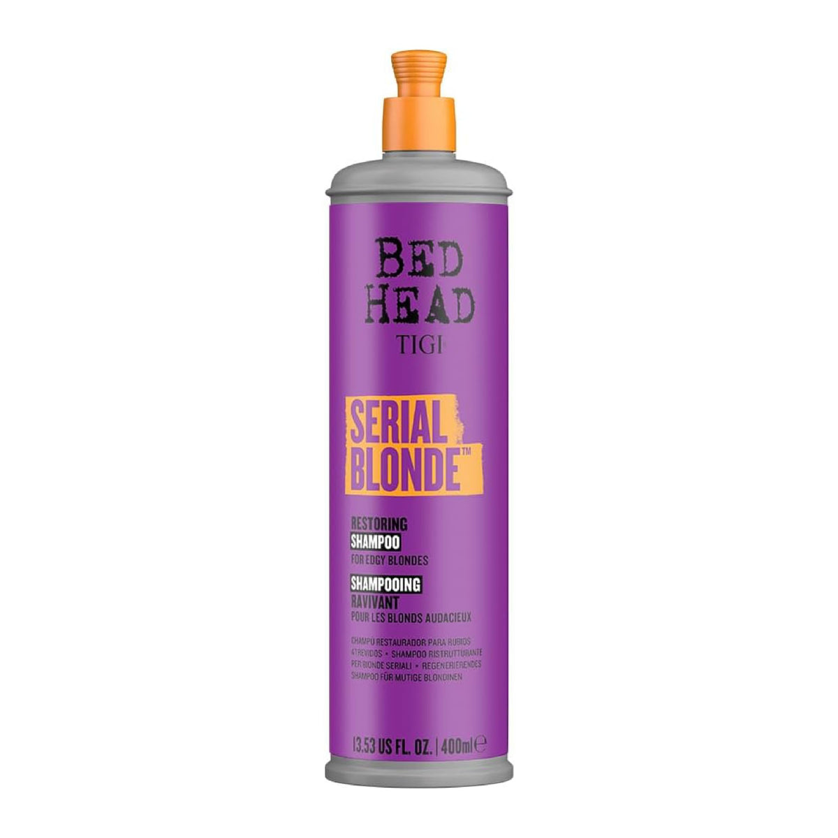TIGI Bed Head Serial Blonde Restoring Shampoo for Damaged Blonde Hair, Hydrolyzed Keratin, 13.53 fl oz Beauty & Personal Care TIGI