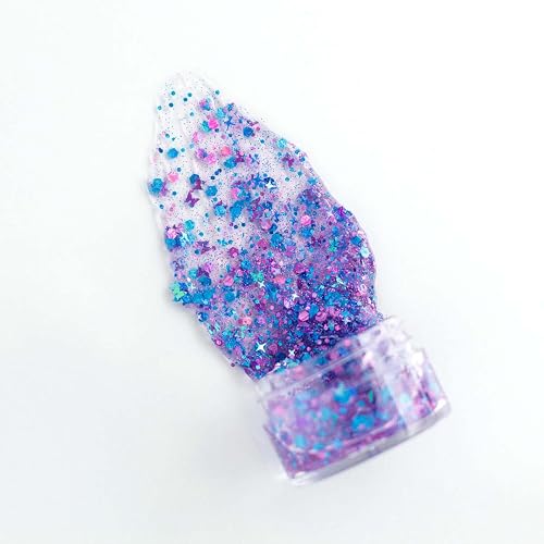 Hair Glitter Gel by Gussy Up- Water-Based Quick-Drying Sparkle for Kids & Adults - Clear-Dry Formula - Washable Festival & Party Hair Glitter - 20ml Beauty & Personal Care Gussy Up