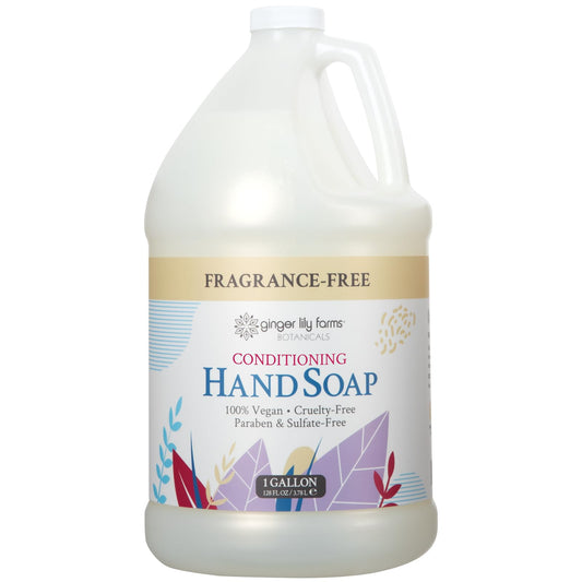 Ginger Lily Farms Botanicals All-Purpose Liquid Hand Soap Refill, Fragrance Free, 100% Vegan & Cruelty-Free, 1 Gallon Beauty & Personal Care Ginger Lily Farms