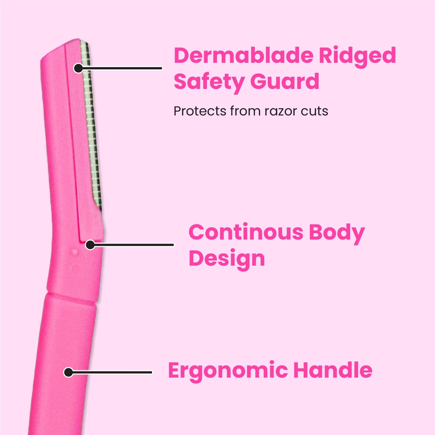 Lindo Brow Razor - Eyebrow Razor & Dermaplaning Tool, Multipurpose, Exfoliation, Face and Peach Fuzz facial Hair Removal dermaplane (6pcs) Beauty and Personal Care Lindo