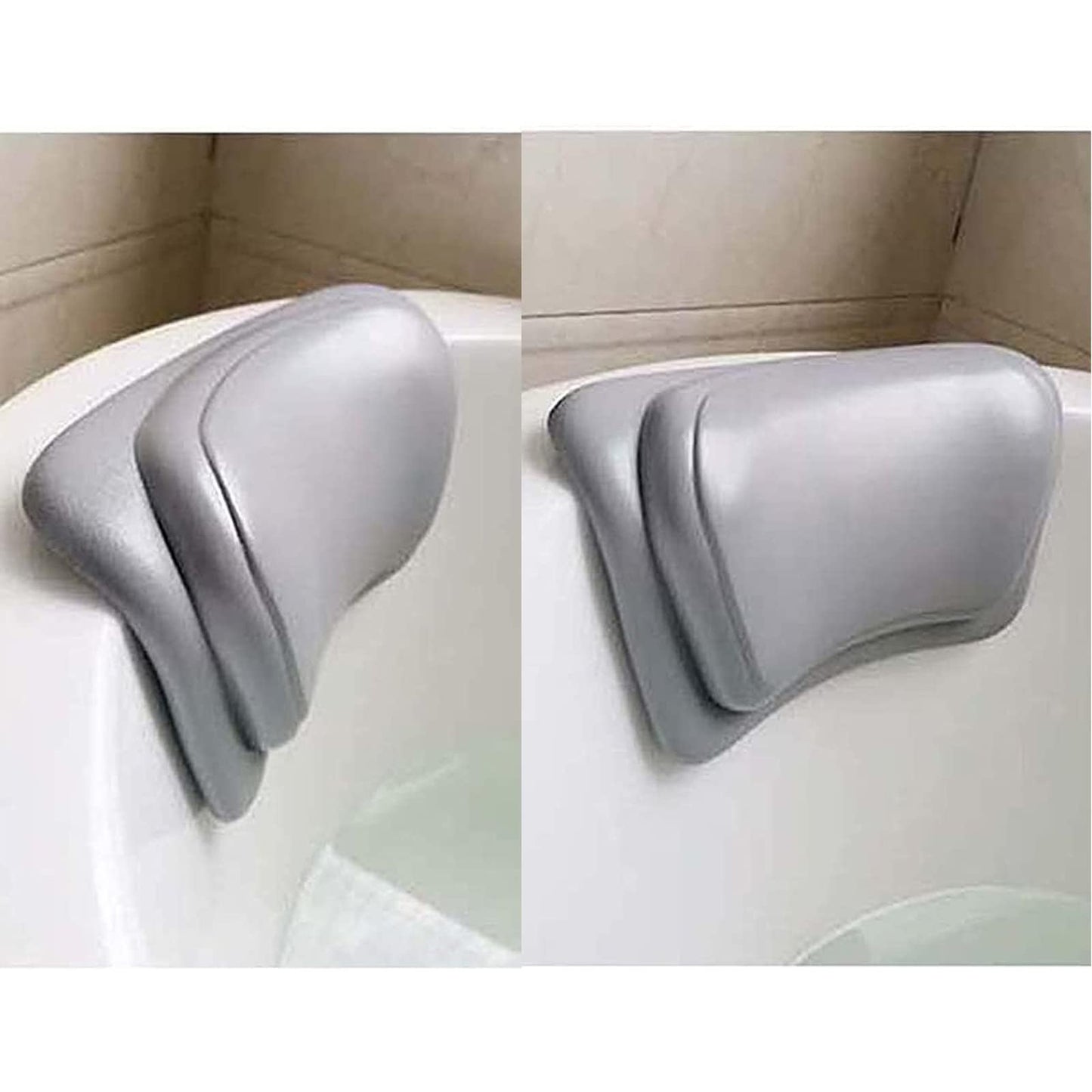 LNGCLTEZ Ergonomic Bath Tub Pillows with Suction Cups, Bath Pillow for Tub, Bathtub Pillow Rest for Home Spa, Soft, Waterproof Headrest,White Beauty and Personal Care LNGCLTEZ