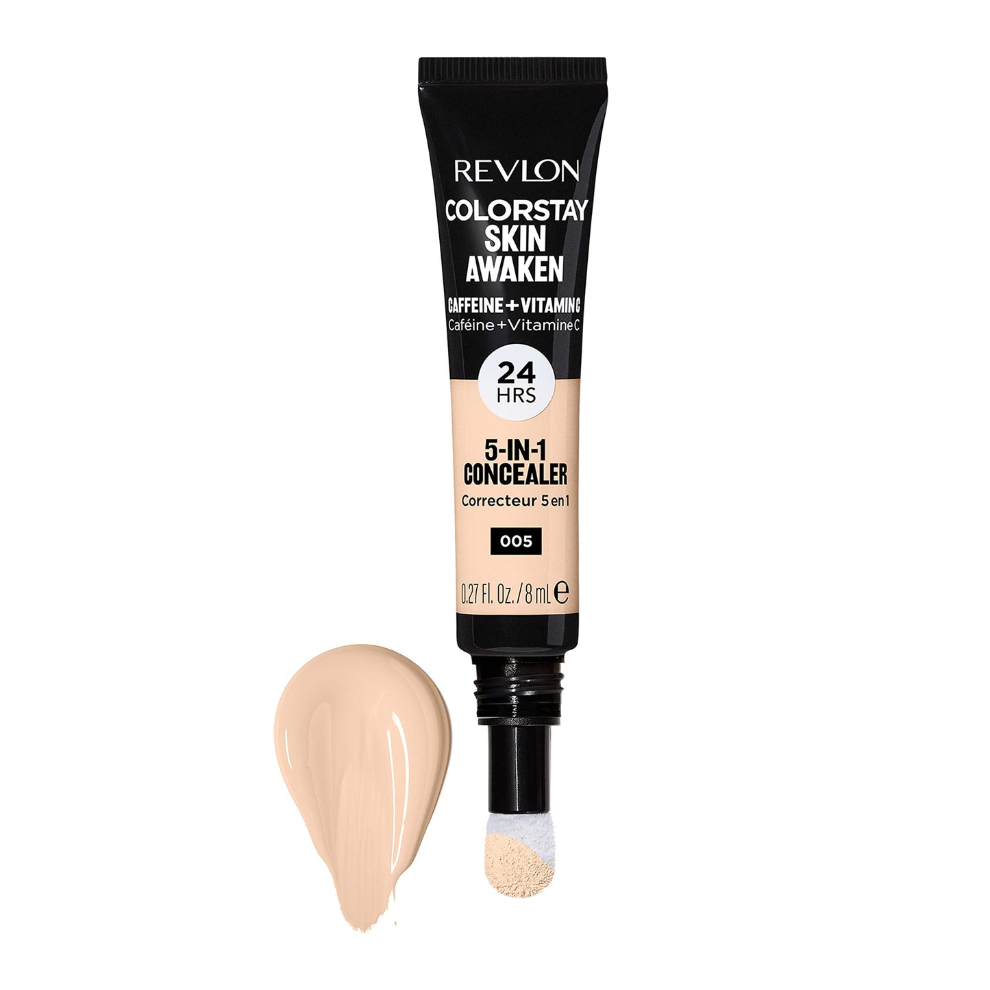 Revlon ColorStay Skin Awaken 5-in-1 Concealer, Lightweight, Creamy Longlasting Face Makeup with Caffeine & Vitamin C, For Imperfections, Dark Circles Beauty & Personal Care REVLON