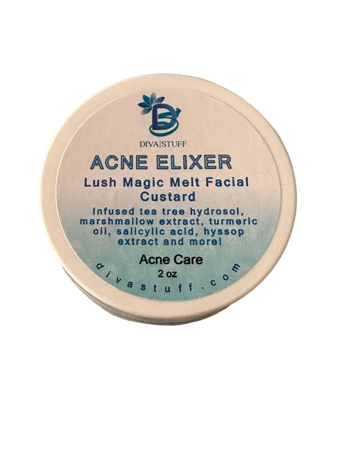 Diva Stuff Acne Facial Elixir, Magically Melts Into the Skin, High Water Content With Hyaluronic Acid to Help Keep Acne Prone Skin Moisturized Yet Beauty & Personal Care Diva Stuff