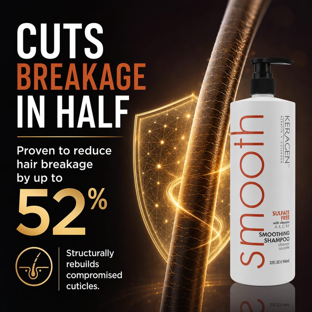 KERAGEN Hair Care - Advanced Structural Repair & Color Protection System | Rebuilds & Protects - 52% Stronger Hair | Deep Fortification for Vibrant Beauty & Personal Care KERAGEN