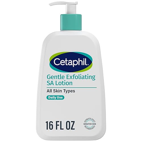 Cetaphil Gentle Exfoliating SA Lotion, Lightweight Moisturizer for All Skin Types, 16 Fl oz Pump Bottle, Salicylic Acid, Mandelic Acid Beauty & Personal Care Cetaphil