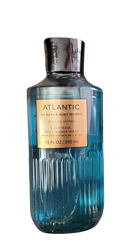 Bath & Body Works Atlantic 3-in-1 Hair, Face & Body Wash for Men - Fresh Sea Citrus Shower Gel Beauty & Personal Care Bath & Body Works