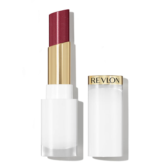 REVLON Super Lustrous Glass Shine Balm, Hydrating Tinted Lip Balm with Hyaluronic Acid, Aloe & Rose Quartz, Medium-Dark Plum Lipstick, NEW Shade, 016 Beauty & Personal Care REVLON