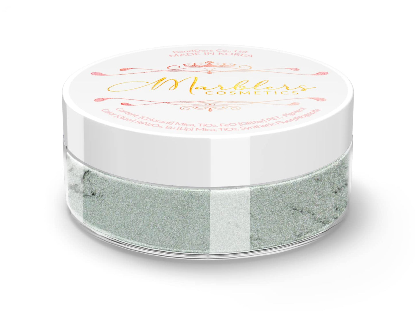 MARBLERS Fine Natural Mica Powder [Teal Gray] 0.11oz (3g) | Highly Pigmented | Non-Toxic, Vegan, Cruelty-Free | Eyeshadow, Body Butter, Nail Polish Beauty & Personal Care MARBLERS