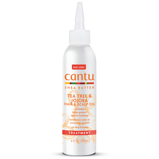 Cantu Tea Tree & Jojoba Hair & Scalp Oil with Shea Butter, 6 fl oz Beauty & Personal Care Cantu