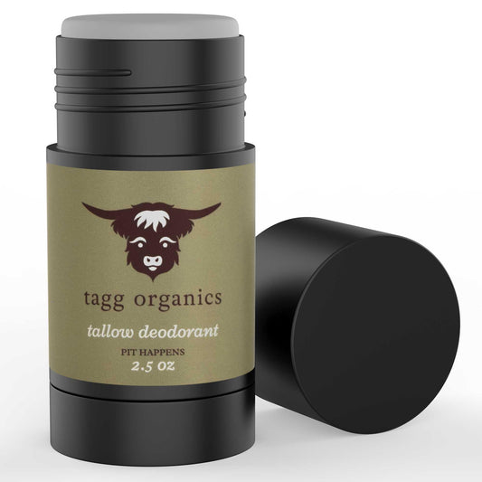 TAGG ORGANICS Purely Organic Deodorant from Grass-Fed Tallow and Natural Odor Neutralizers - Pure Essential Oils and Vitamin K For Skin Health Beauty and Personal Care TAGG ORGANICS