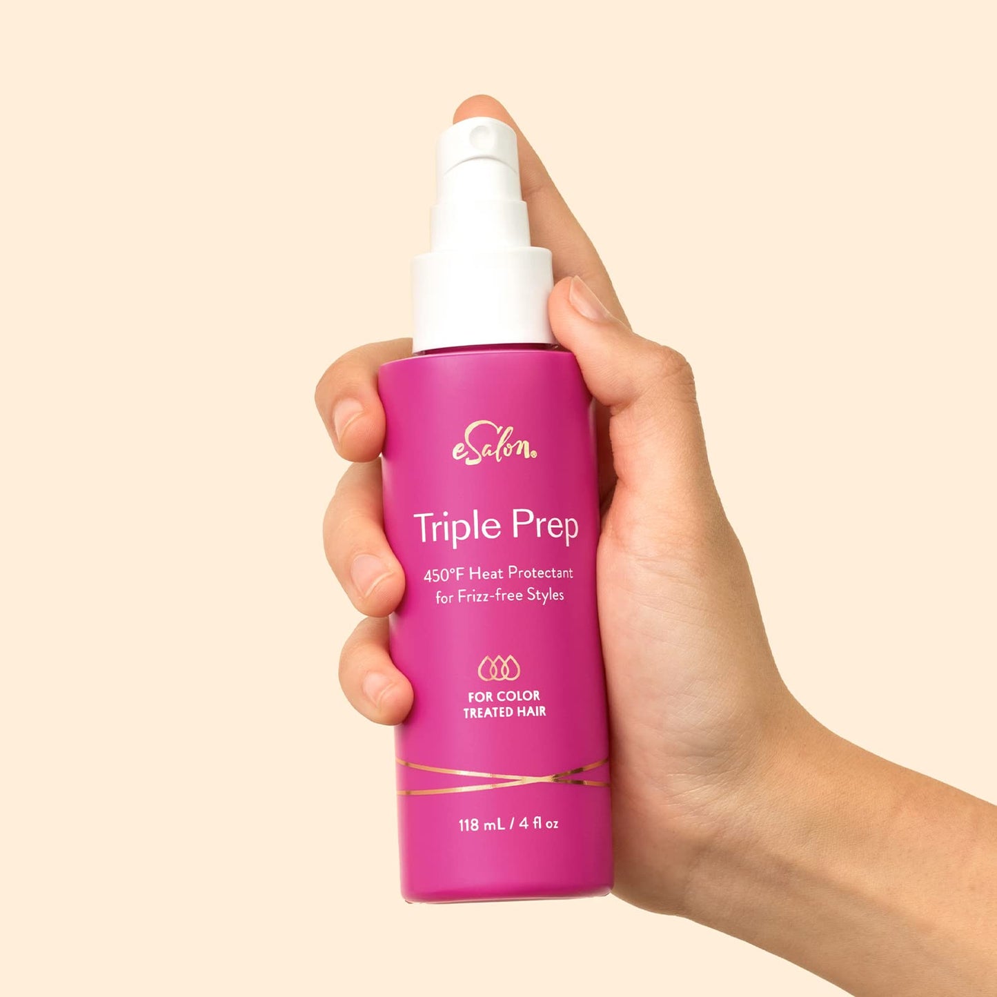 eSalon Triple Prep, Heat-Activated Hair Protectant Spray 4 fl oz Beauty & Personal Care eSalon