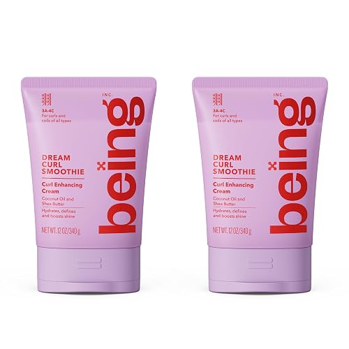 being DREAM CURL SMOOTHIE Curl Enhancing Cream with Coconut Oil and Shea Butter 12 OZ(Pack of 2) Beauty & Personal Care BEING INC
