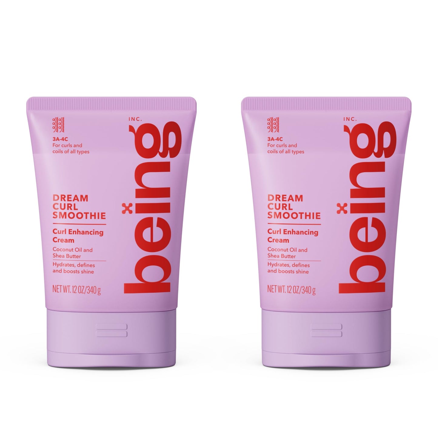 being DREAM CURL SMOOTHIE Curl Enhancing Cream with Coconut Oil and Shea Butter 12 OZ(Pack of 2) Beauty & Personal Care BEING INC