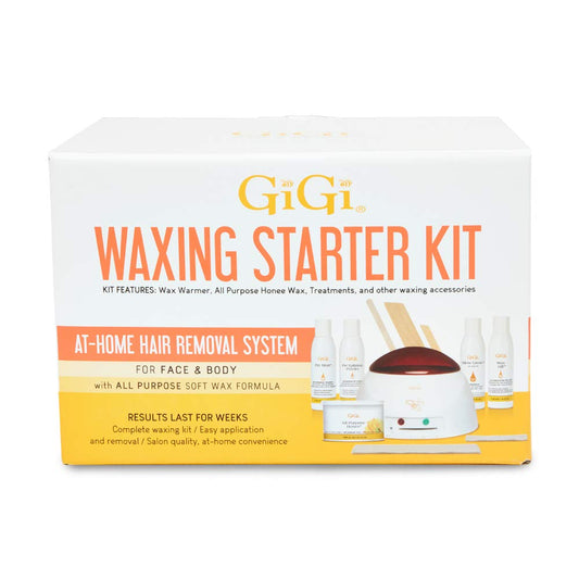 GiGi Waxing Starter Kit - At-Home Hair Removal Kit for Face & Body, Soft Wax Warmer, Pre & Post Waxing Care Beauty and Personal Care GIGI Default Title