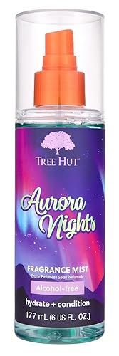 Tree Hut Aurora Nights Fragrance Mist, Hydrating, Alcohol-Free Formula, Cozy Scent with Warm Pistachio and Toasted Marshmallow Notes, 6 fl oz Beauty & Personal Care Tree Hut