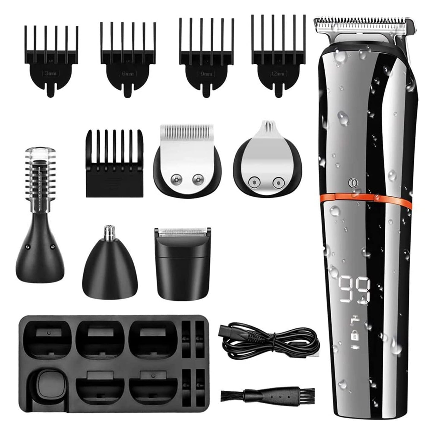 HIONJIN Hair Cutting Machine Clipper Multifunctional Trimmer for Men Nose Trimmer Beard Hair Clippers Professional Electric Hair Shaving Beauty and Personal Care HIONJIN