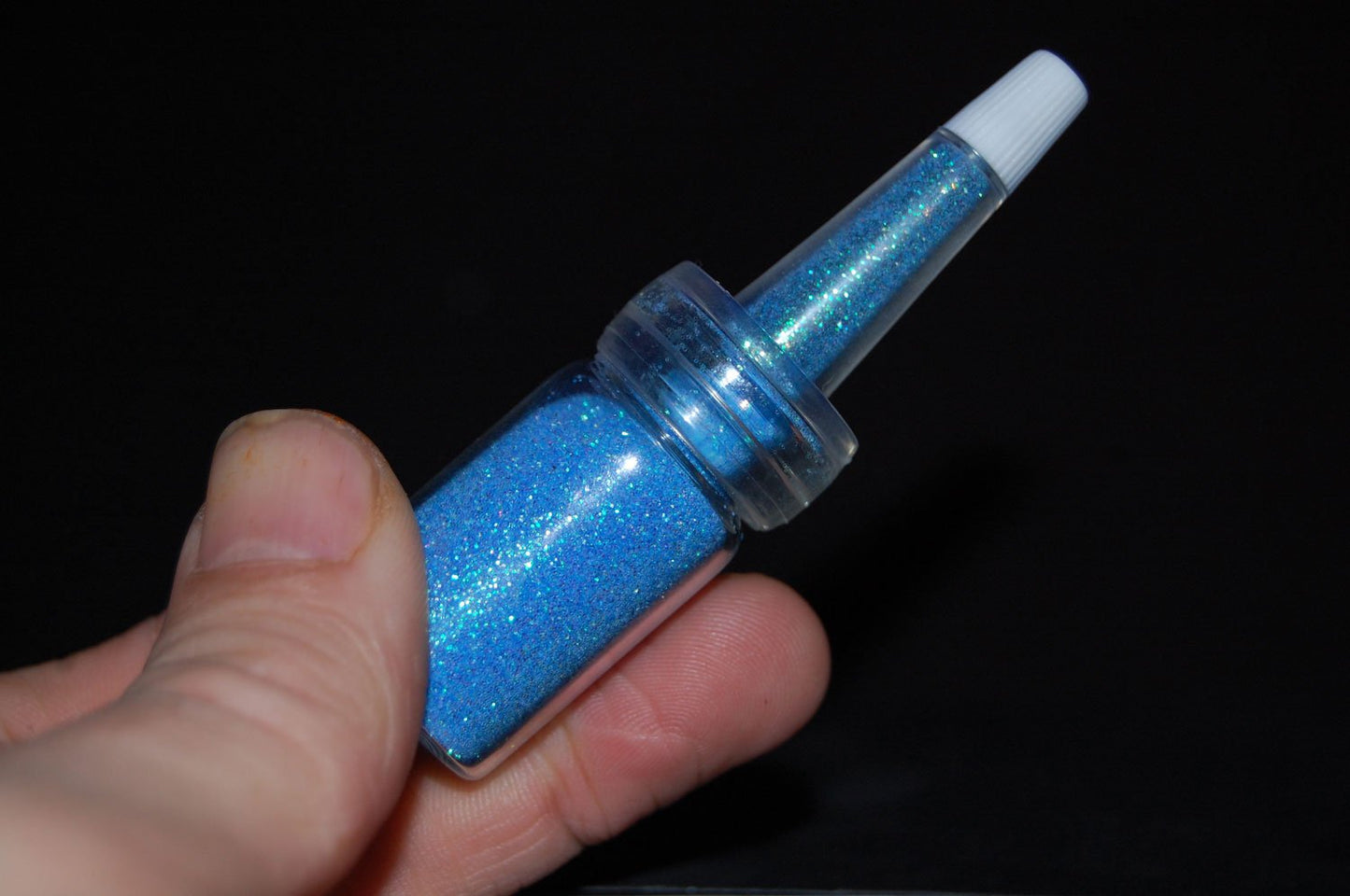 UV Blacklight Reactive Cosmetic Face & Body Glitter Powder (10 Gram Jars) (UV Neon Blue) Beauty & Personal Care DIRECTGLOW LLC