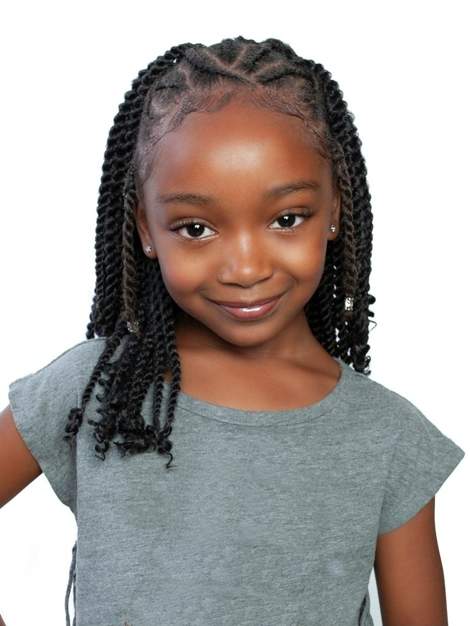 Mane Concept Afri-Naptural Pre-Stretched 6X KIDS I DEFINE EASY BRAID 30" - KBRD601 (1 Jet Black)