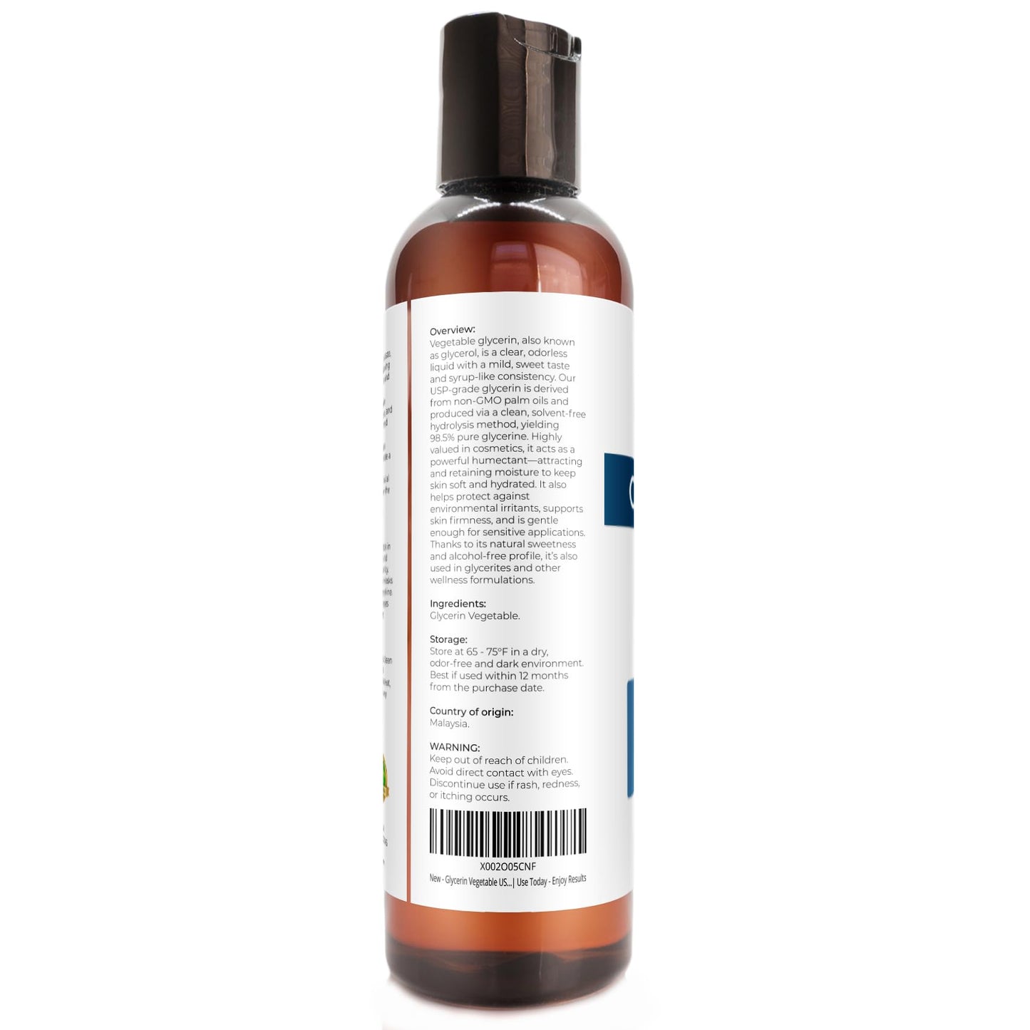 velona Glycerin Vegetable USP Grade 4 fl oz | 100% Pure and Natural Carrier Oil | Hair and Face Moisturizer for Dry Skin, Bubble Bath, Glycerin Soap Beauty & Personal Care velona