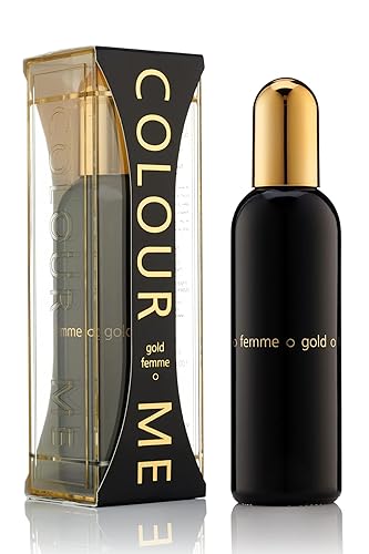 COLOUR ME Milton-Lloyd Gold Femme - Eau de Parfum - Jasmine, Rose Perfume for Women - Oriental Fruity - Long Lasting Perfume for Women - 3.4 oz Beauty & Personal Care COLOUR ME