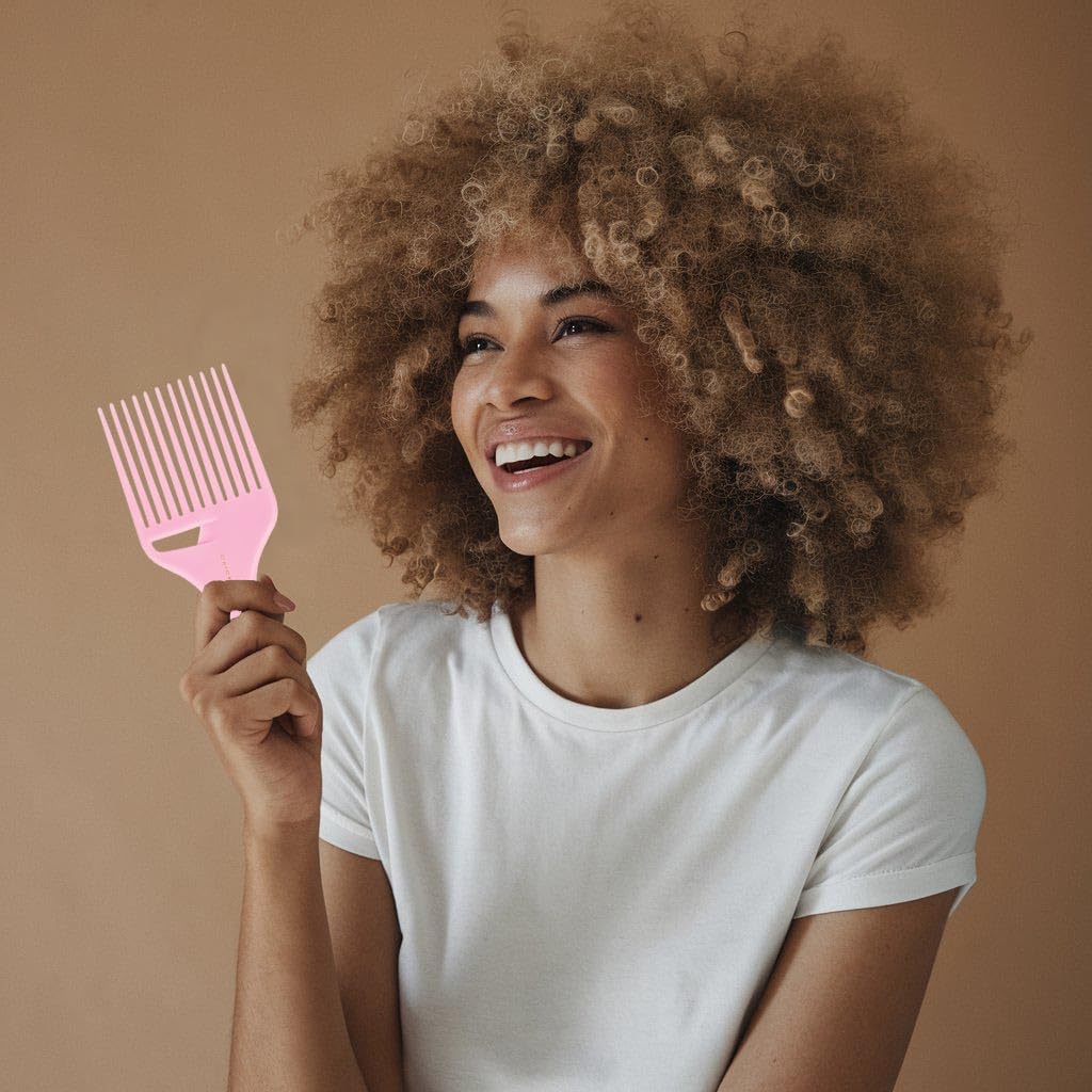 Cricket Ultra Smooth Coconut Hair Pick Comb - Infused with Coconut Oil & Keratin for Frizz-Free Shine, Volume Boost, and Gentle Detangling - Ideal Beauty and Personal Care Cricket