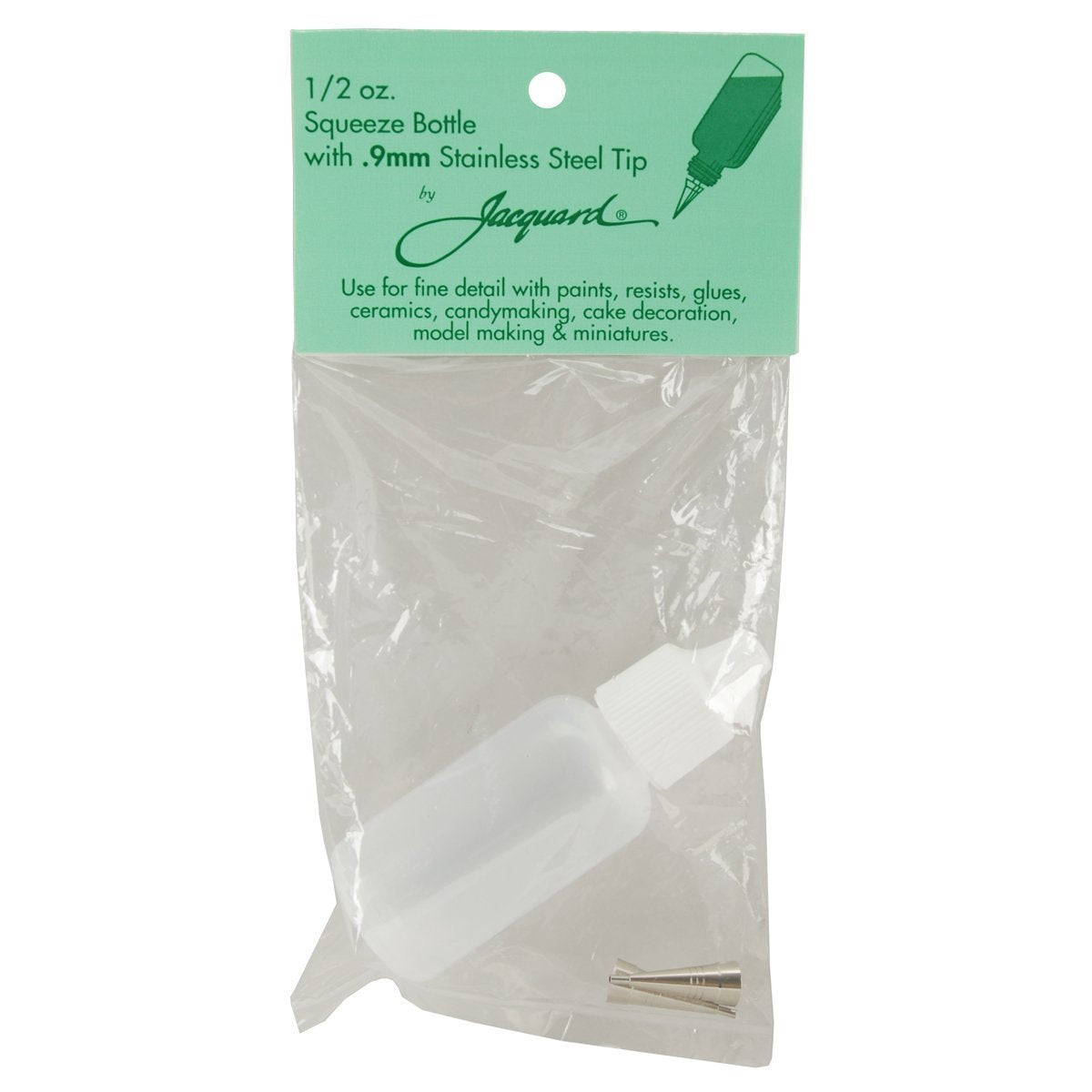 Jacquard Small Applicator Bottle, 1/2 fl. oz, Metal Tip, .9mm Beauty & Personal Care Jacquard