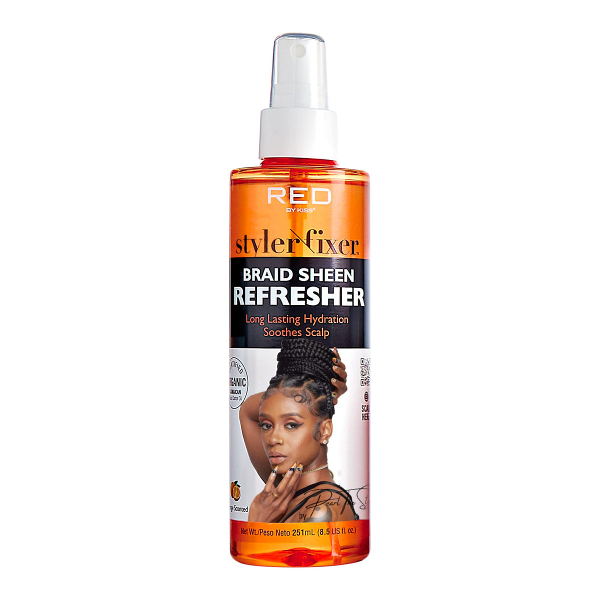 Red by Kiss Braid Sheen Refresher Spray, Long Lasting Hydration, Refresh Curls & Braid,Highest Shine, Soothes Scalp, Nourishes Dry Crips Hair Beauty & Personal Care Red by Kiss