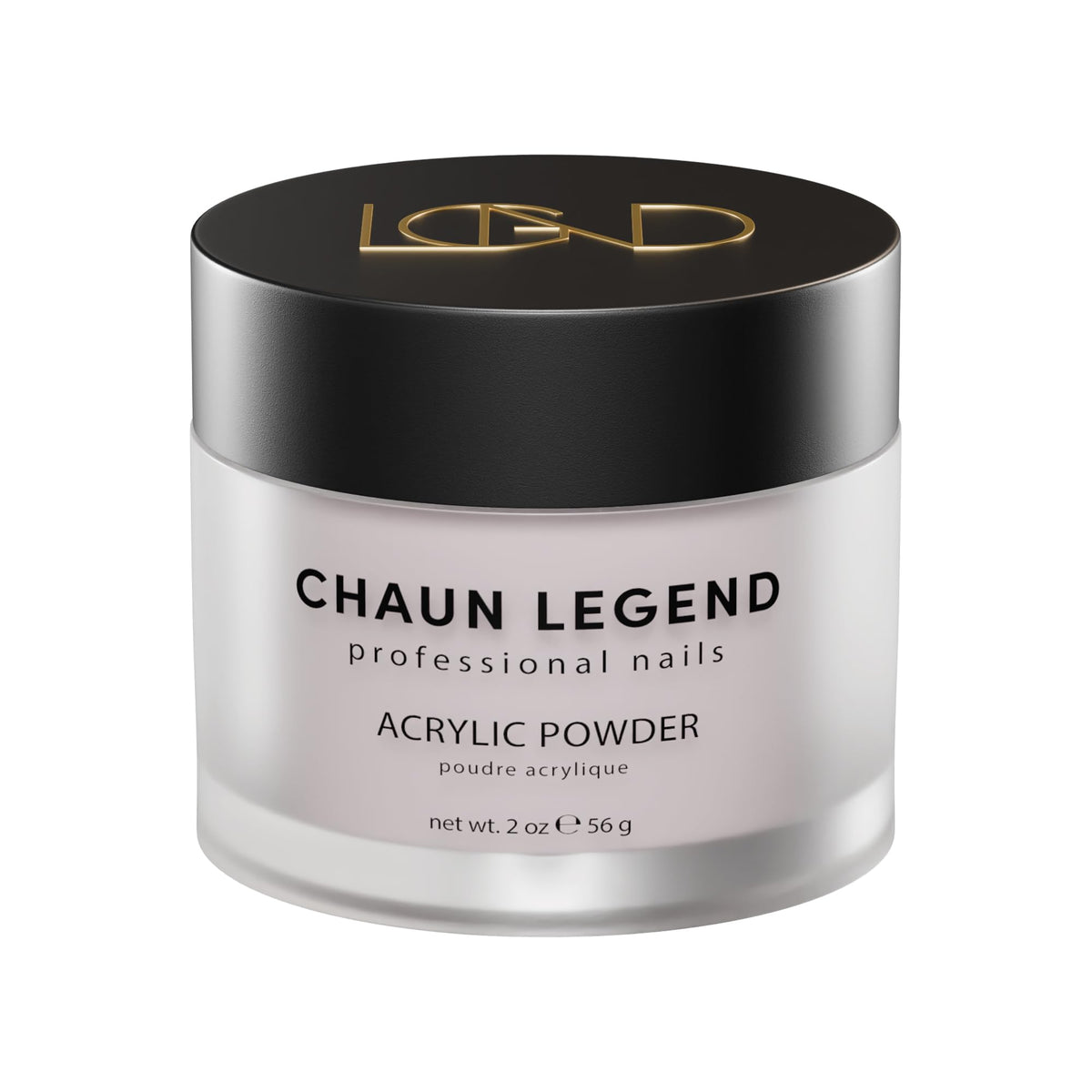 Chaun Legend Acrylic Powder, 2oz Long Lasting Salon Quality, Bubble Free, Self Leveling Professional Manicures, Fake Nails, Carving & Extensions