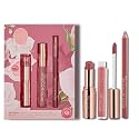 Rachel Couture Complete Lip Kit | Includes Lipstick, Lip Liner & Lip Gloss | Vegan & Cruelty Free | Infused with Rose Extract - Rose Beauty & Personal Care Rachel Couture