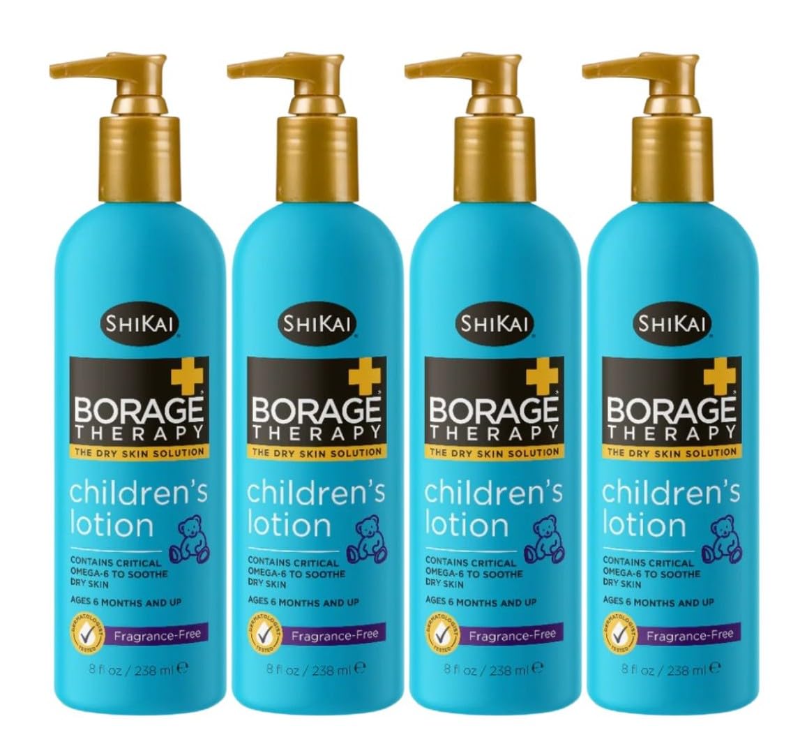 Shikai Borage Dry Skin Therapy Childrens Lotion - 8 Oz, 4 pack Beauty & Personal Care ShiKai