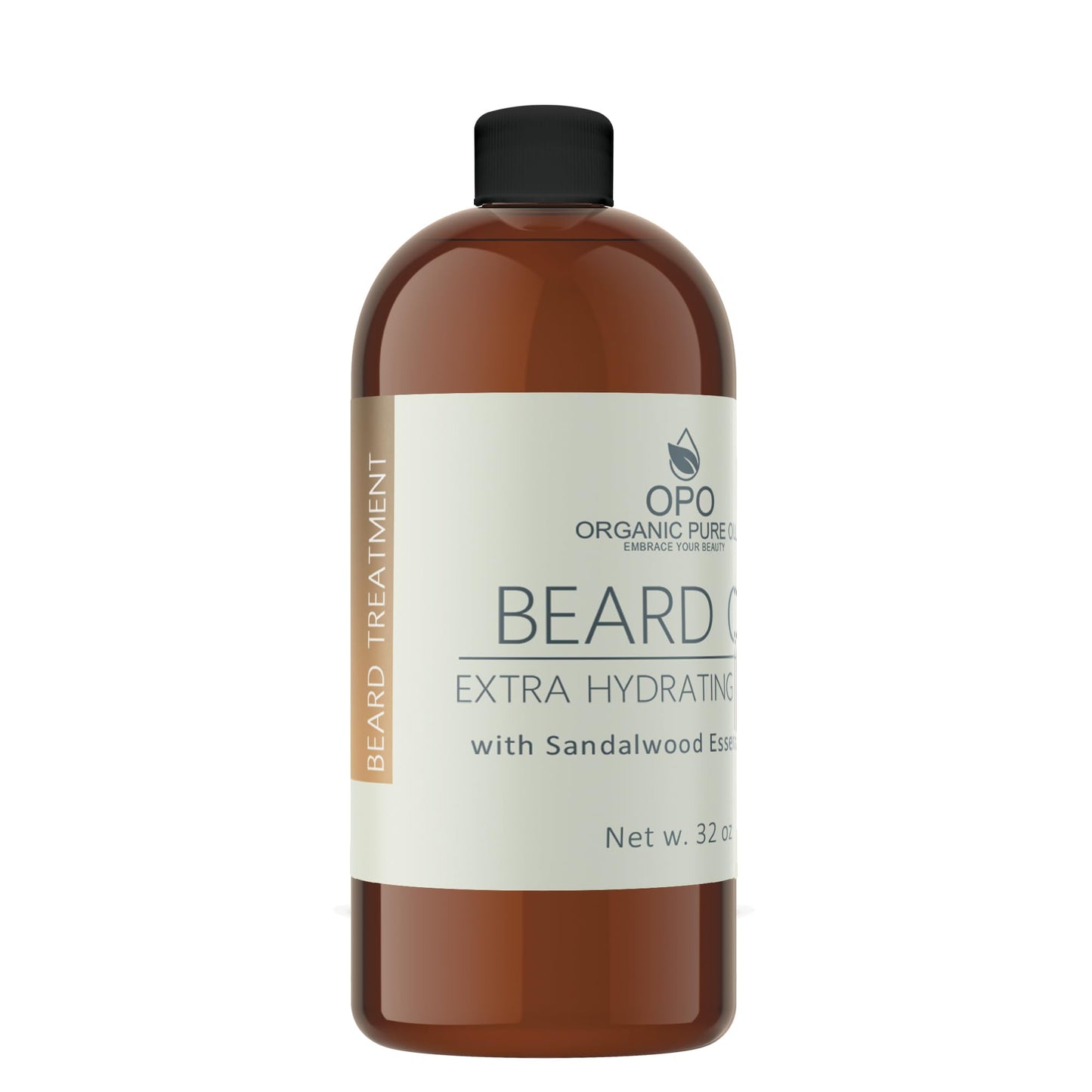 Sandalwood Beard Oil - Natural, Non-GMO, Facial Hair Hydrating & Conditioning Oil Blend - 32 oz - Bulk Sized, Promoting Growth and Silky Smooth Hair Beauty and Personal Care OPO