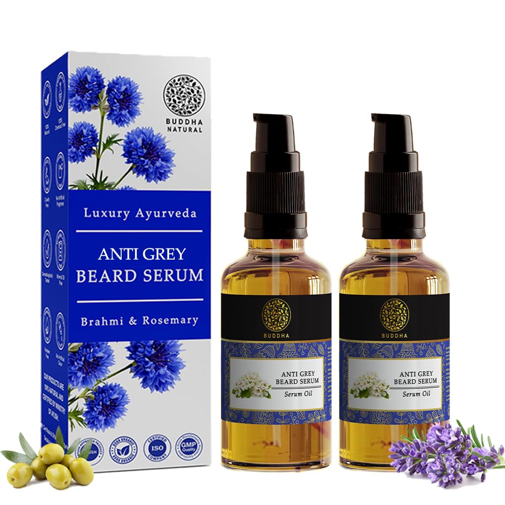 Buddha Natural Grey Beard Oil Serum - (2x25ml) Beauty and Personal Care Buddha Natural