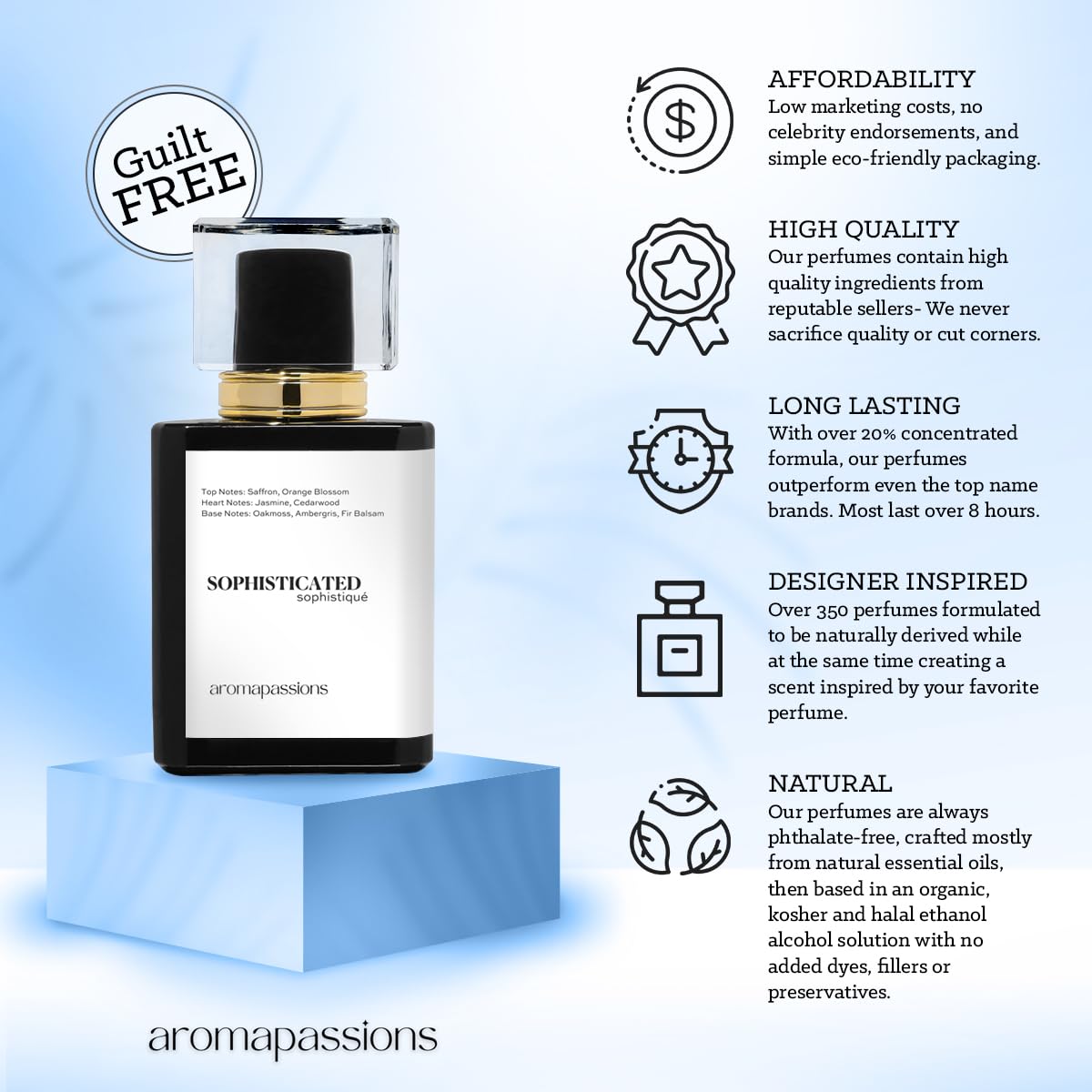 aromapassions WILD | Pheromone Perfume Cologne for Men | Long Lasting Dupe Clone Essential Oil Fragrance | De Hombre | Cheap Perfume (30 ml / 1 Fl Oz) Beauty & Personal Care aromapassions