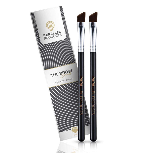 Parallel Products - The BROW Brush - (2 Pack) Premium Angled Eyebrow Brush for Powder, Henna, Cream, Tint, Makeup, Gel, Lamination and Wax Beauty & Personal Care PARALLEL PRODUCTS