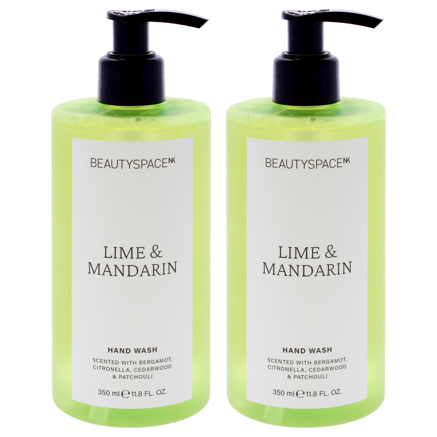 Beauty Space Hand Wash - Lime and Mandarin by BeautySpace for Unisex - 11.8 oz Hand Wash - Pack of 2 Beauty & Personal Care BeautySpace