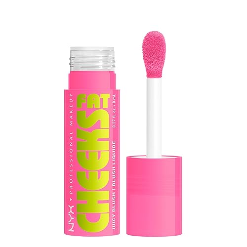NYX PROFESSIONAL MAKEUP Fat Cheeks Liquid Blush, Buildable, Dewy Blush with Long-Lasting 12HR Wear - Dragon Fruit Drip (Pinky Coral) Beauty & Personal Care NYX PROFESSIONAL MAKEUP