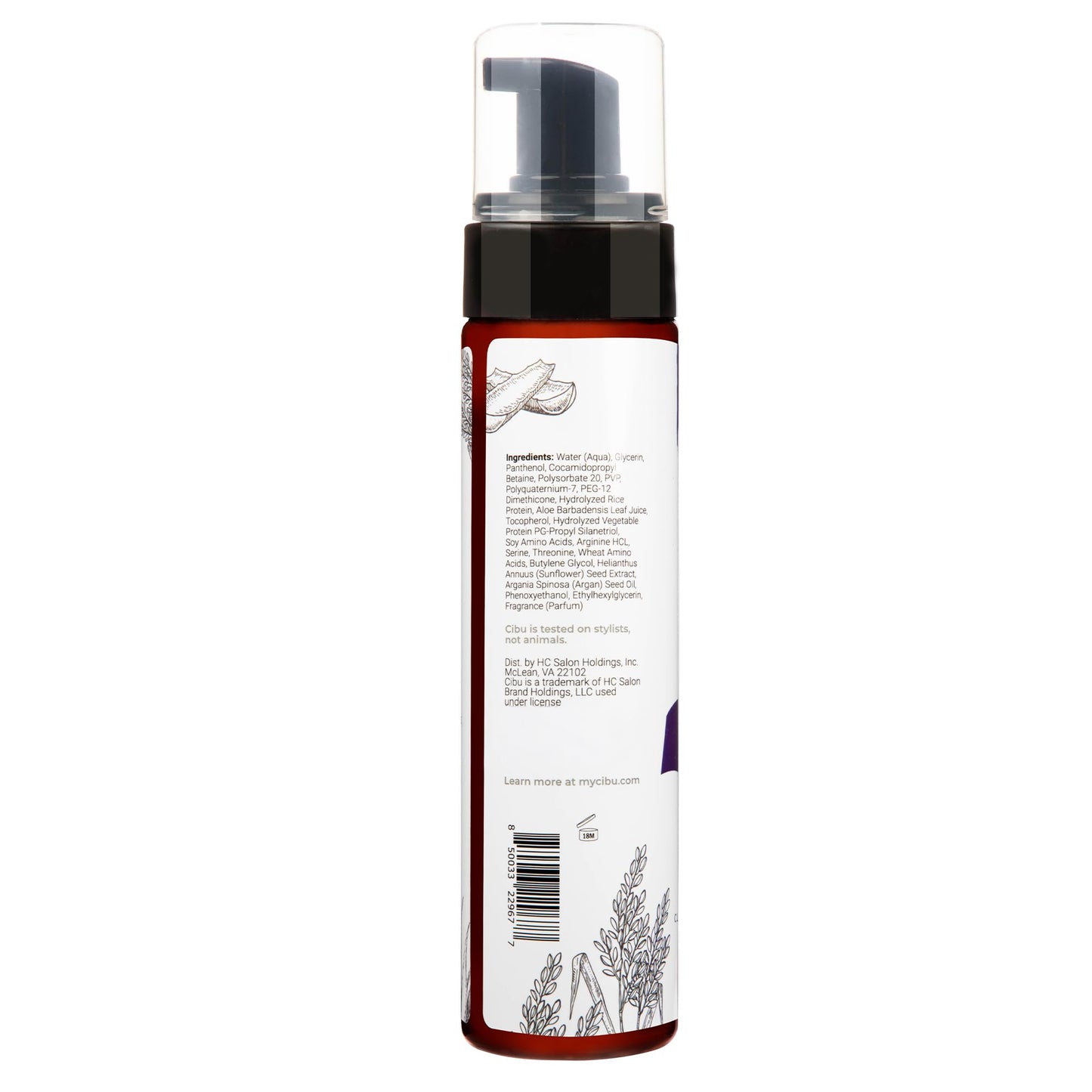 CIBU Volumizing Mousse | Travel Size Fine Hair Thickening Mousse | Strong Hold | Ultra Lightweight | Shine | Nutrient-Rich Aloevera, Rice Protein Beauty & Personal Care CIBU