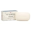 St. John Classic Vetiver Soap Bar | Refreshing Spicy Citrus Soap for Men | USA Made, Triple-milled Soap Bar | Hydrating Body Soap with Olive Oil Beauty & Personal Care St. John