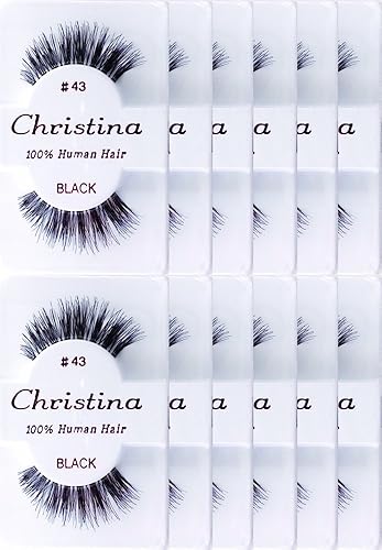 Christina 12 Pack False Eye Lashes Style 43 Beauty & Personal Care Christina