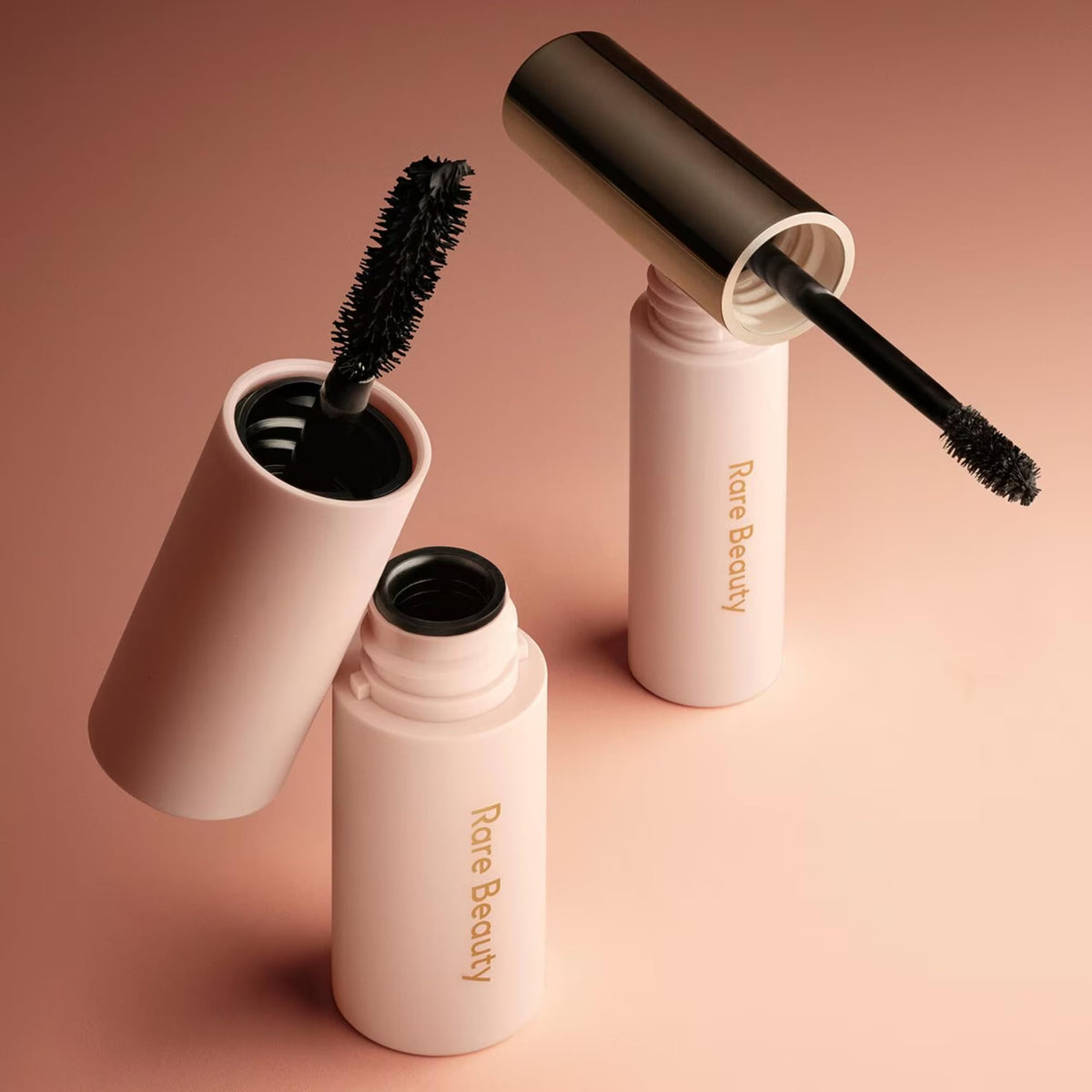 Rare Lash & Brow Essentials Set - Mini Volumizing Mascara and Clear Lifting Brow Gel Duo for Fuller Lashes and Sculpted Brows