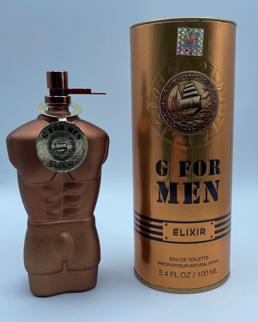 MCH BEAUTY LLC G FOR MEN ELIXIR designer cologne fragrance 3.4 Fl. Oz. Eau de Toilette Spray (G FOR MEN ELIXIR) Beauty & Personal Care MCH BEAUTY LLC