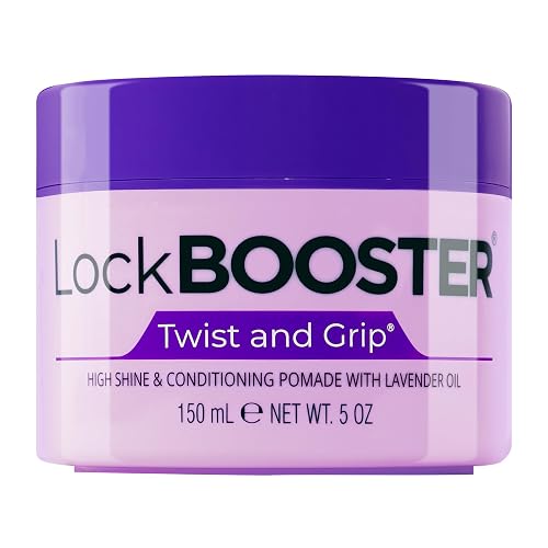Style Factor Lock BOOSTER Twist & Grip Braid Gel (5 Oz.) with Lavender Oil - Strong Hold, Flake-Free, Frizz-Free Hair Braiding Gel for Defined Beauty & Personal Care Style Factor