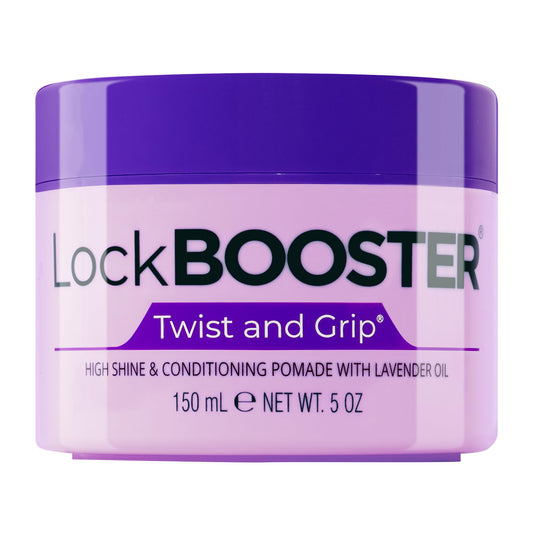 Style Factor Lock BOOSTER Twist & Grip Braid Gel (5 Oz.) with Lavender Oil - Strong Hold, Flake-Free, Frizz-Free Hair Braiding Gel for Defined Beauty & Personal Care Style Factor