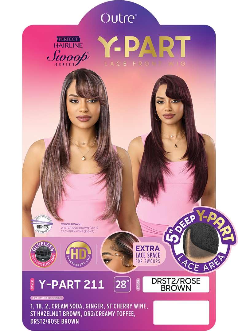 Outre Lace Front Wig - Perfect Hair Line - Swoop Series Y-Part 211 (CREAM SODA)