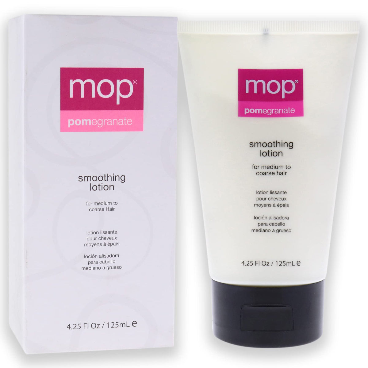 MOP Pomegranate Smoothing Lotion For Medium to Coarse Hair, 4.25 Fl Oz., Heat Protectant, Reduces Frizz for Added Shine Beauty & Personal Care MOP