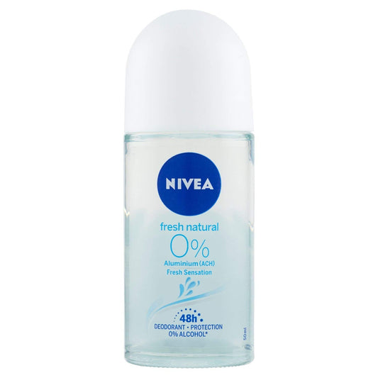 Nivea Roll On Aluminium Free Fresh Natural 0% Aluminum Free Deodorant, 50g, Pack of 1 Beauty and Personal Care NIVEA