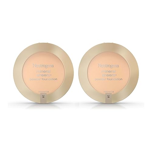Neutrogena Mineral Sheers Compact Powder Foundation, Lightweight & Oil-Free Mineral Foundation, Fragrance-Free, Buff 30,.34 oz Beauty & Personal Care Neutrogena