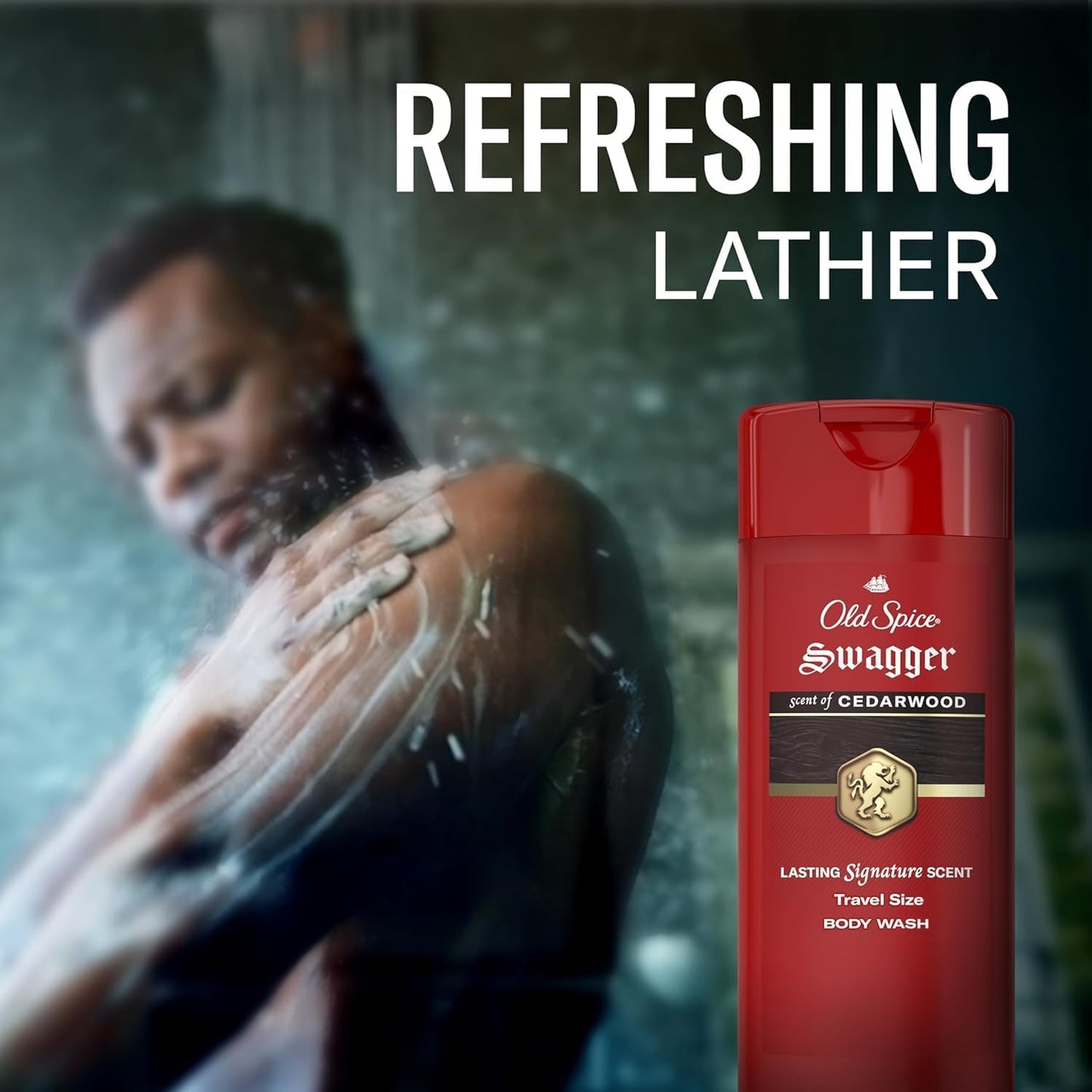 Old Spice Swagger 2-in-1 Shampoo & Conditioner And Body Wash for Men, Cedarwood & Lime Scent, Travel Size Bottle, 3 fl oz Each (4 Piece Set) Beauty & Personal Care Old Spice